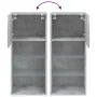Mueble para TV con luces LED gris hormigón 40,5x30x90 cm de , Muebles TV - Ref: Foro24-837049, Precio: 58,66 €, Descuento: %
