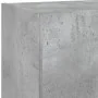 Mueble para TV con luces LED gris hormigón 40,5x30x90 cm de , Muebles TV - Ref: Foro24-837049, Precio: 58,66 €, Descuento: %