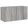 Wall-mounted TV stand in Sonoma gray, 80x30x41 cm by , TV Furniture - Ref: Foro24-836962, Price: 56,16 €, Discount: %