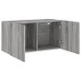 Wall-mounted TV stand in Sonoma gray, 80x30x41 cm by , TV Furniture - Ref: Foro24-836962, Price: 56,16 €, Discount: %