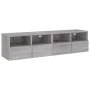Wall-mounted TV units 2 pcs gray Sonoma wood 60x30x30 cm by , TV Furniture - Ref: Foro24-836865, Price: 71,98 €, Discount: %