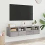 Wall-mounted TV units 2 pcs gray Sonoma wood 60x30x30 cm by , TV Furniture - Ref: Foro24-836865, Price: 71,98 €, Discount: %