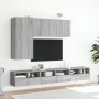 Wall-mounted TV units 2 pcs gray Sonoma wood 60x30x30 cm by , TV Furniture - Ref: Foro24-836865, Price: 71,98 €, Discount: %