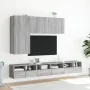 Wand-TV-Möbel 2 Stück in Sonoma-Grau aus Holz 60x30x30 cm von , TV-Möbel - Ref: Foro24-836865, Preis: 71,98 €, Rabatt: %