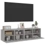 Wall-mounted TV units 2 pcs gray Sonoma wood 60x30x30 cm by , TV Furniture - Ref: Foro24-836865, Price: 71,98 €, Discount: %