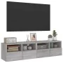 Wall-mounted TV units 2 pcs gray Sonoma wood 60x30x30 cm by , TV Furniture - Ref: Foro24-836865, Price: 71,98 €, Discount: %