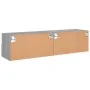 Wand-TV-Möbel 2 Stück in Sonoma-Grau aus Holz 60x30x30 cm von , TV-Möbel - Ref: Foro24-836865, Preis: 71,98 €, Rabatt: %