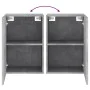 Wall-mounted TV furniture 2 units gray wood concrete 40.5x30x60 cm by , TV Furniture - Ref: Foro24-836917, Price: 74,90 €, Di...