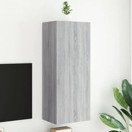 Wand-TV-Möbel aus grauem Sonoma-Ingenieurholz 40,5x30x102 cm von , TV-Möbel - Ref: Foro24-836936, Preis: 68,12 €, Rabatt: %
