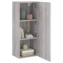 Wall-mounted TV stand in gray Sonoma engineered wood 40.5x30x102 cm by , TV Furniture - Ref: Foro24-836936, Price: 68,12 €, D...