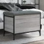 Bank mit Stauraum aus grauem Sonoma-Ingenieurholz 62x42x45 cm. von , Bänke für Hallen und Lager - Ref: Foro24-835140, Preis: ...