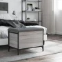 Engineered wood storage bench in gray Sonoma, measuring 62x42x45 cm. by , Benches for halls and storage - Ref: Foro24-835140,...