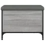 Banco con almacenaje madera ingeniería gris Sonoma 62x42x45 cm de , Bancos para recibidores y almacenamiento - Ref: Foro24-83...