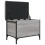 Engineered wood storage bench in gray Sonoma, measuring 62x42x45 cm. by , Benches for halls and storage - Ref: Foro24-835140,...