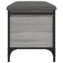 Engineered wood storage bench in gray Sonoma, measuring 62x42x45 cm. by , Benches for halls and storage - Ref: Foro24-835140,...