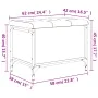 Engineered wood storage bench in gray Sonoma, measuring 62x42x45 cm. by , Benches for halls and storage - Ref: Foro24-835140,...