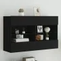Schwarzer TV-Wandschrank mit LED-Lichtern 98,5x30x60,5 cm. von , TV-Möbel - Ref: Foro24-837107, Preis: 103,46 €, Rabatt: %