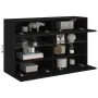 Mueble de TV de pared con luces LED negro 98,5x30x60,5 cm de , Muebles TV - Ref: Foro24-837107, Precio: 103,46 €, Descuento: %