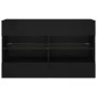 Schwarzer TV-Wandschrank mit LED-Lichtern 98,5x30x60,5 cm. von , TV-Möbel - Ref: Foro24-837107, Preis: 103,46 €, Rabatt: %