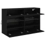 Schwarzer TV-Wandschrank mit LED-Lichtern 98,5x30x60,5 cm. von , TV-Möbel - Ref: Foro24-837107, Preis: 103,46 €, Rabatt: %
