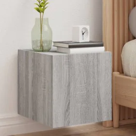 TV wall units with LED lights 2 units gray Sonoma 30.5x35x30 cm by , TV Furniture - Ref: Foro24-837229, Price: 57,34 €, Disco...