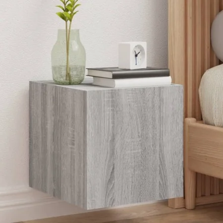 TV wall units with LED lights 2 units gray Sonoma 30.5x35x30 cm by , TV Furniture - Ref: Foro24-837229, Price: 57,08 €, Disco...