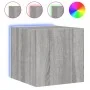 TV wall units with LED lights 2 units gray Sonoma 30.5x35x30 cm by , TV Furniture - Ref: Foro24-837229, Price: 57,08 €, Disco...