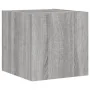 TV wall units with LED lights 2 units gray Sonoma 30.5x35x30 cm by , TV Furniture - Ref: Foro24-837229, Price: 57,08 €, Disco...