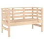 Banco de jardín madera maciza de pino 111,5x53x71 cm de , Bancos de jardín - Ref: Foro24-825135, Precio: 88,34 €, Descuento: %
