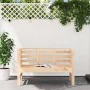 Banco de jardín madera maciza de pino 111,5x53x71 cm de , Bancos de jardín - Ref: Foro24-825135, Precio: 88,34 €, Descuento: %