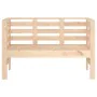 Banco de jardín madera maciza de pino 111,5x53x71 cm de , Bancos de jardín - Ref: Foro24-825135, Precio: 88,34 €, Descuento: %