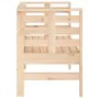 Banco de jardín madera maciza de pino 111,5x53x71 cm de , Bancos de jardín - Ref: Foro24-825135, Precio: 88,34 €, Descuento: %