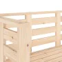 Banco de jardín madera maciza de pino 111,5x53x71 cm de , Bancos de jardín - Ref: Foro24-825135, Precio: 88,34 €, Descuento: %