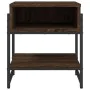 Engineered wood coffee table in brown oak, 40x40x45 cm by , Coffee table - Ref: Foro24-838967, Price: 33,83 €, Discount: %
