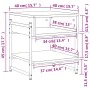 Mitteltisch aus Ingenieurholz in brauner Eiche, 40x40x45 cm. von , Couchtisch - Ref: Foro24-838967, Preis: 34,27 €, Rabatt: %
