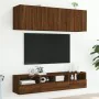 Wand-TV-Möbel 5-teilig aus braunem Eichenfurnierholz von , TV-Möbel - Ref: Foro24-3216517, Preis: 158,50 €, Rabatt: %