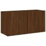 Wall-mounted TV furniture set, 5 pieces, engineered wood, brown oak. by , TV Furniture - Ref: Foro24-3216517, Price: 158,50 €...