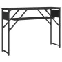 Console table with black engineered wood shelf 105x30x75 cm by , Side tables - Ref: Foro24-837792, Price: 45,15 €, Discount: %