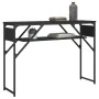 Console table with black engineered wood shelf 105x30x75 cm by , Side tables - Ref: Foro24-837792, Price: 45,15 €, Discount: %
