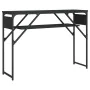 Console table with black engineered wood shelf 105x30x75 cm by , Side tables - Ref: Foro24-837792, Price: 45,15 €, Discount: %