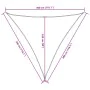 Triangular sail shade made of yellow Oxford fabric, 3x3x3 m. by , Umbrellas - Ref: Foro24-135610, Price: 25,92 €, Discount: %