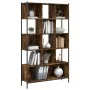 Estantería madera de ingeniería roble ahumado 102x28x172 cm de , Librerías y estanterías - Ref: Foro24-3213659, Precio: 136,3...