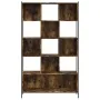 Estantería madera de ingeniería roble ahumado 102x28x172 cm de , Librerías y estanterías - Ref: Foro24-3213659, Precio: 136,3...