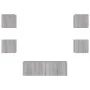 Wall-mounted TV furniture with LED lights, 5 pieces in Sonoma gray. by , TV Furniture - Ref: Foro24-3216865, Price: 166,63 €,...
