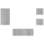 Wall-mounted TV furniture with 4 Sonoma gray LED lights. by , TV Furniture - Ref: Foro24-3216886, Price: 173,02 €, Discount: %