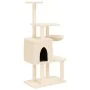 Katzenkratzbaum mit cremefarbenen Sisalstangen 131 cm von , Katzenmöbel - Ref: Foro24-172127, Preis: 60,96 €, Rabatt: %