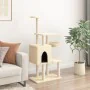 Cat scratcher with cream sisal posts 131 cm by , Cat furniture - Ref: Foro24-172127, Price: 60,96 €, Discount: %
