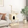Katzenkratzbaum mit cremefarbenen Sisalstangen 131 cm von , Katzenmöbel - Ref: Foro24-172127, Preis: 60,96 €, Rabatt: %