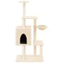 Cat scratcher with cream sisal posts 131 cm by , Cat furniture - Ref: Foro24-172127, Price: 60,96 €, Discount: %