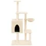 Katzenkratzbaum mit cremefarbenen Sisalstangen 131 cm von , Katzenmöbel - Ref: Foro24-172127, Preis: 60,96 €, Rabatt: %